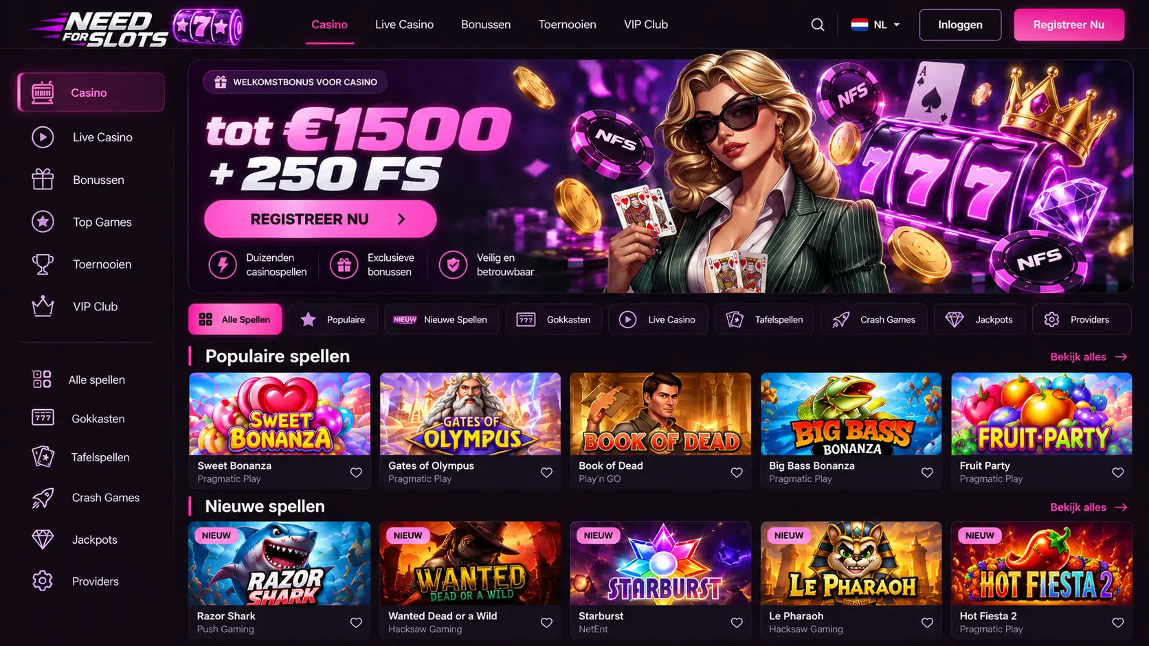 Needforslots Casino Gids Nederland: Spellen, Bonus en Mobiele Toegang image 3